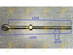 БОЛТ НАТЯЖИТЕЛЯ ГЕНЕРАТОРА SHAANXI 10*210 РОВНЫЙ